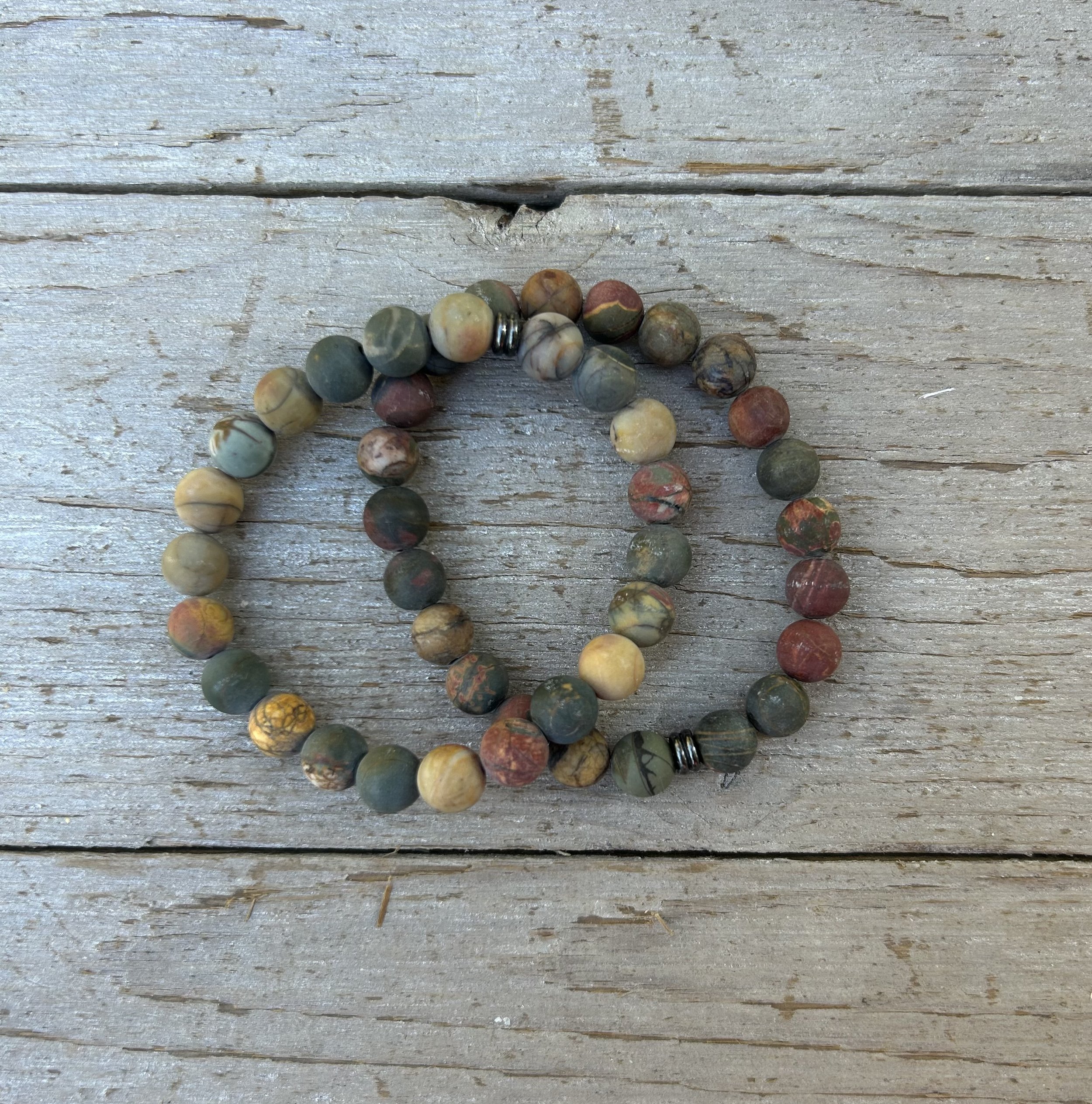 Men's Vintage Red Creek Jasper Bracelet outlets Genuine Untreated - Therapeutic Quality Gemstone Energy Bracelet for Healing 8mm